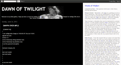 Desktop Screenshot of dawn-of-twilight.blogspot.com
