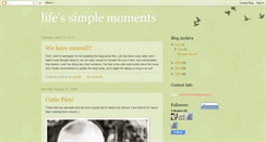 Desktop Screenshot of lifessimplemoments.blogspot.com