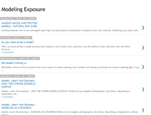 Tablet Screenshot of modelingexposure.blogspot.com