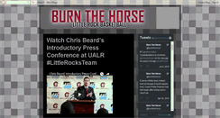 Desktop Screenshot of burnthehorse.blogspot.com