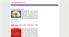 Desktop Screenshot of ourhealthnews.blogspot.com