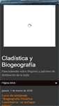 Mobile Screenshot of cladisticaybiogeografia.blogspot.com