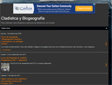 Tablet Screenshot of cladisticaybiogeografia.blogspot.com