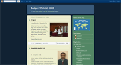 Desktop Screenshot of budgetwishlist2008.blogspot.com