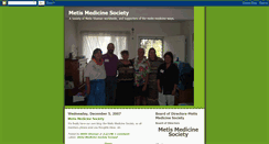 Desktop Screenshot of metismedicinesociety.blogspot.com