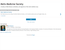 Tablet Screenshot of metismedicinesociety.blogspot.com