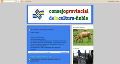 Desktop Screenshot of consejoculturanuble.blogspot.com