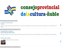 Tablet Screenshot of consejoculturanuble.blogspot.com