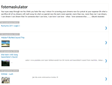Tablet Screenshot of fotemaskulator.blogspot.com