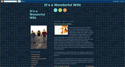 Desktop Screenshot of itsawonderfulwife.blogspot.com