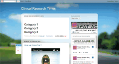 Desktop Screenshot of clinicalresearchtimes.blogspot.com