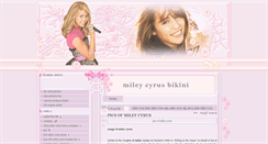 Desktop Screenshot of mileycyrus-bikini.blogspot.com