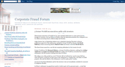 Desktop Screenshot of corporatefraudforum.blogspot.com