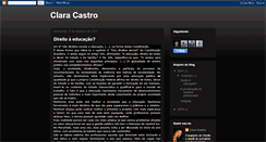 Desktop Screenshot of claraacastro.blogspot.com