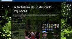 Desktop Screenshot of lafortalezadelodelicado-orquideas.blogspot.com