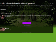 Tablet Screenshot of lafortalezadelodelicado-orquideas.blogspot.com