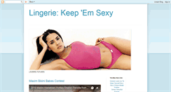 Desktop Screenshot of keepemsexy.blogspot.com