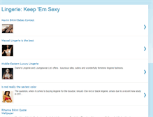 Tablet Screenshot of keepemsexy.blogspot.com