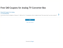 Tablet Screenshot of dtvconverterbox.blogspot.com