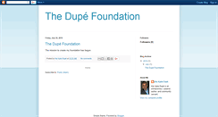 Desktop Screenshot of dupefoundation.blogspot.com