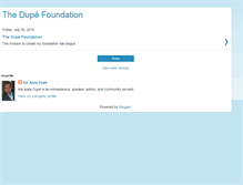 Tablet Screenshot of dupefoundation.blogspot.com