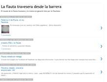 Tablet Screenshot of laflautatraveseradesdelabarrera.blogspot.com