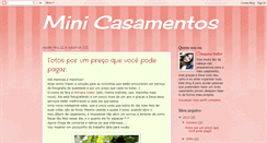 Desktop Screenshot of minicasamentos.blogspot.com