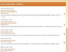 Tablet Screenshot of liveandearnonline.blogspot.com