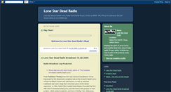 Desktop Screenshot of lonestardead.blogspot.com