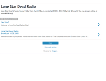 Tablet Screenshot of lonestardead.blogspot.com