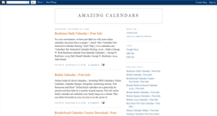 Desktop Screenshot of amazing-calendars.blogspot.com