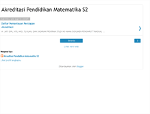 Tablet Screenshot of akreditasipendidikanmatematikas2.blogspot.com