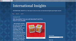 Desktop Screenshot of internationalinsights.blogspot.com