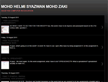 Tablet Screenshot of mohdhelmisyazwanmohdzaki.blogspot.com