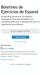 Mobile Screenshot of ejerciciosdeespanolboletines.blogspot.com