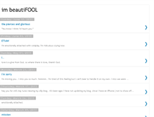 Tablet Screenshot of imbeautifool.blogspot.com