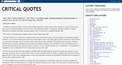 Desktop Screenshot of criticalquotes.blogspot.com