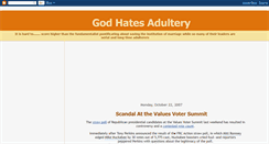 Desktop Screenshot of godhatesadultery.blogspot.com