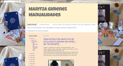 Desktop Screenshot of maritzagimenezmanualidades.blogspot.com