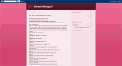 Desktop Screenshot of dineshmoluguri.blogspot.com