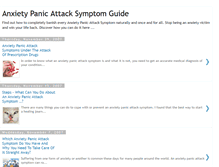 Tablet Screenshot of anxietypanicattacksymptomcure.blogspot.com