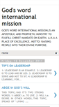 Mobile Screenshot of godwordintmission.blogspot.com
