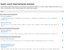 Tablet Screenshot of godwordintmission.blogspot.com
