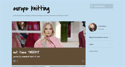 Desktop Screenshot of europeknitting.blogspot.com