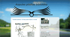 Desktop Screenshot of aizputesbiblioteka.blogspot.com