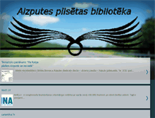 Tablet Screenshot of aizputesbiblioteka.blogspot.com