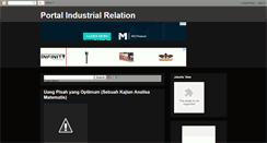 Desktop Screenshot of infoindustrialrelation.blogspot.com