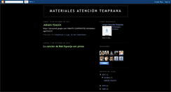 Desktop Screenshot of materialesatenciontemprana.blogspot.com