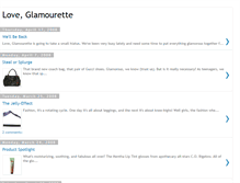 Tablet Screenshot of loveglamourette.blogspot.com