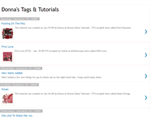 Tablet Screenshot of donnastagsandtutorials.blogspot.com